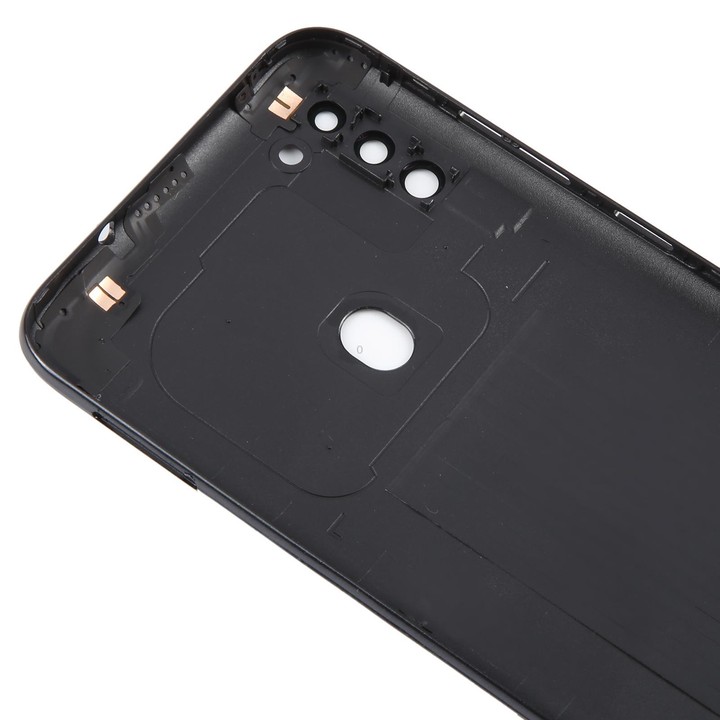 For Samsung Galaxy A11 SM-A115F Battery Back Cover with Camera Lens Frame (Black)