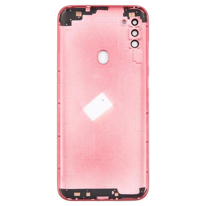 For Samsung Galaxy A11 SM-A115F Battery Back Cover with Camera Lens Frame(Red)