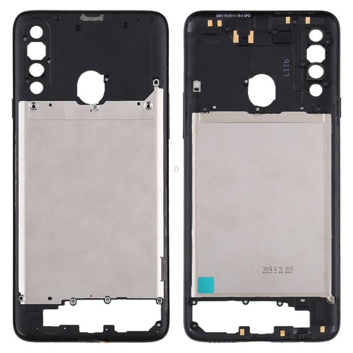For Samsung Galaxy A20s Middle Frame Bezel Plate (Black)