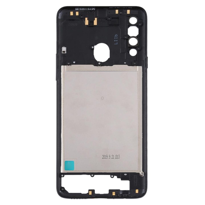 For Samsung Galaxy A20s Middle Frame Bezel Plate (Black)