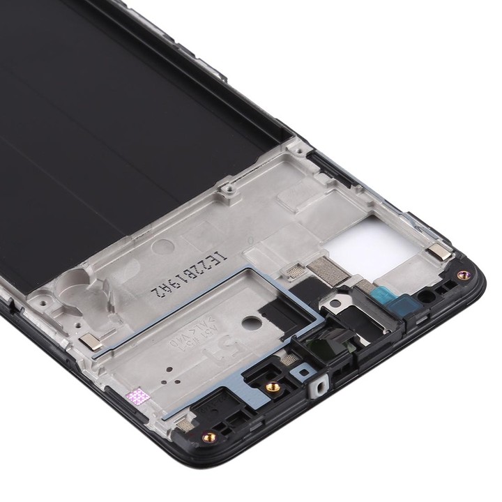 For Samsung Galaxy A51 Front Housing LCD Frame Bezel Plate (Black)