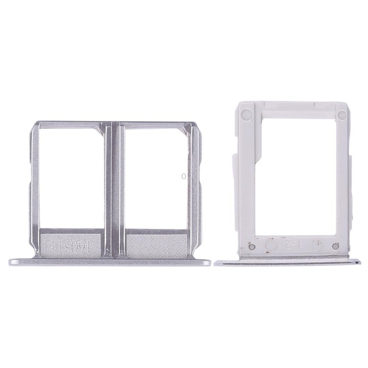 For Galaxy A9100 / A9 (2016) 2 SIM Card Tray + Micro SD Card Tray (White)