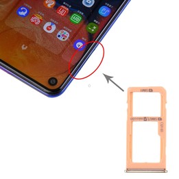 For Samsung Galaxy A60 SIM Card Tray + SIM Card Tray / Micro SD Card Tray (Gold)
