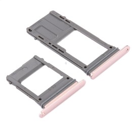 For Galaxy A5 (2017) / A520 & A7 (2017) / A720 SIM Card Tray + Micro SD Card Tray, Single Card (Pink)