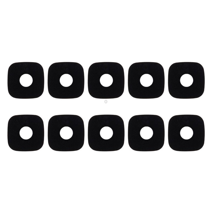 For Galaxy C9 Pro / C9000 10pcs Back Camera Lens(Black)