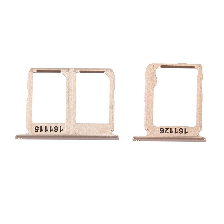 For Galaxy C9 Pro / C9000 SIM Card Tray + Micro SD Card Tray (Gold)