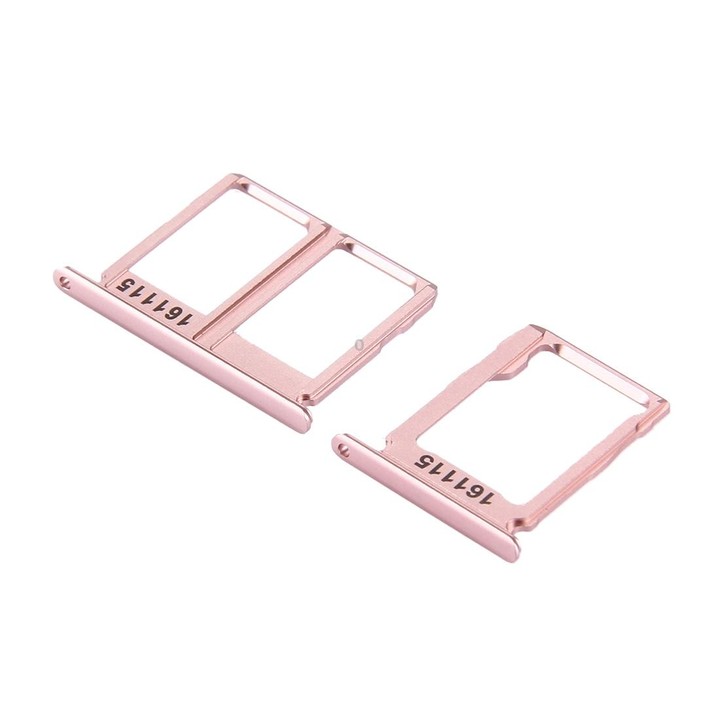 For Galaxy C9 Pro / C9000 SIM Card Tray + Micro SD Card Tray (Rose Gold)