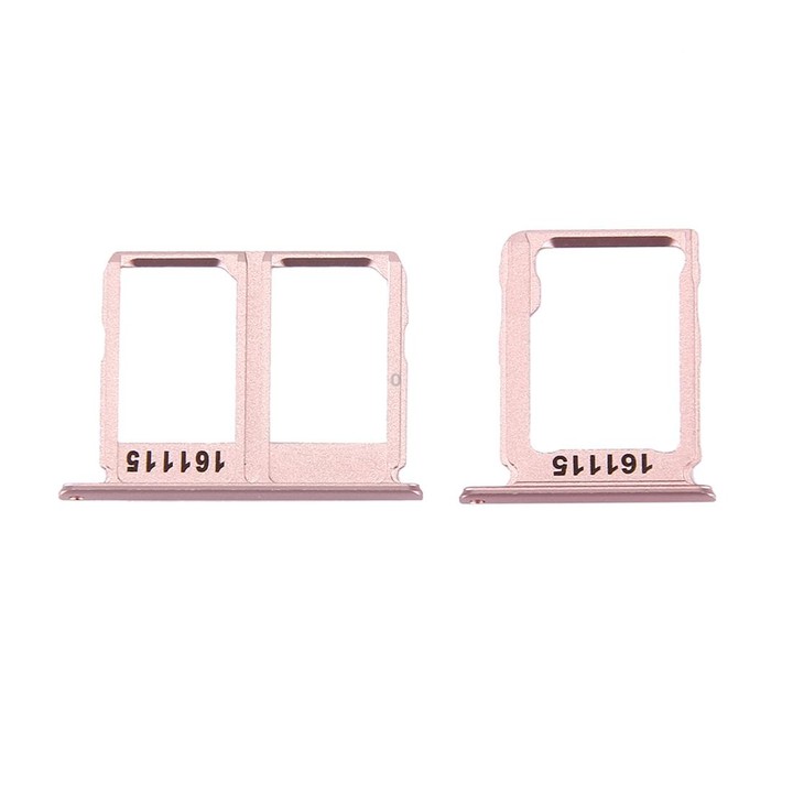 For Galaxy C9 Pro / C9000 SIM Card Tray + Micro SD Card Tray (Rose Gold)