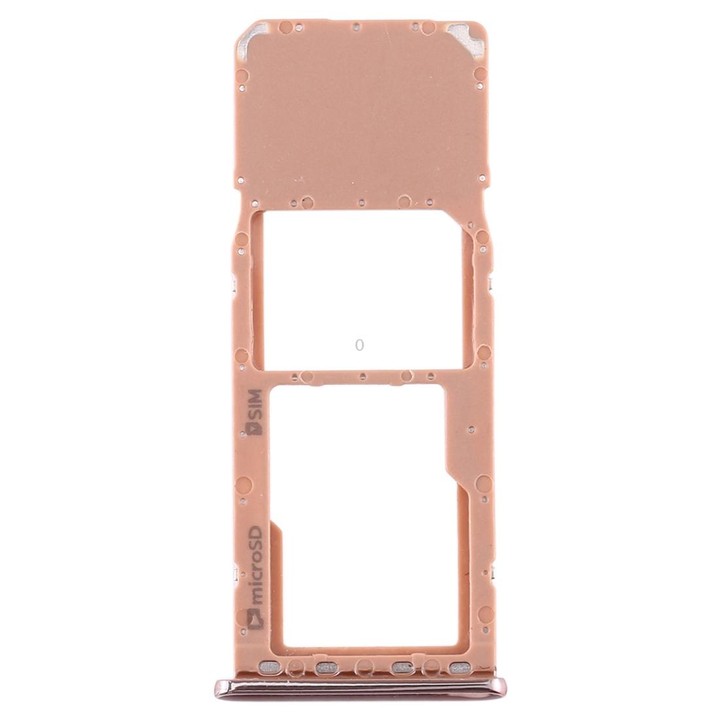 For Galaxy A7 (2018) / A750F SIM Card Tray + Micro SD Card Tray (Gold)