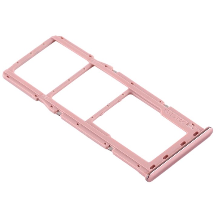 For Samsung Galaxy A51 / A515 SIM Card Tray + SIM Card Tray + Micro SD Card Tray (Pink)