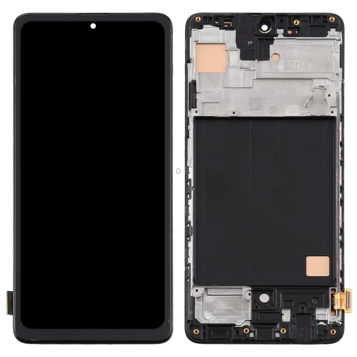 TFT Material LCD Screen and Digitizer Full Assembly With Frame, Not Supporting Fingerprint Identification for Samsung Galaxy A51