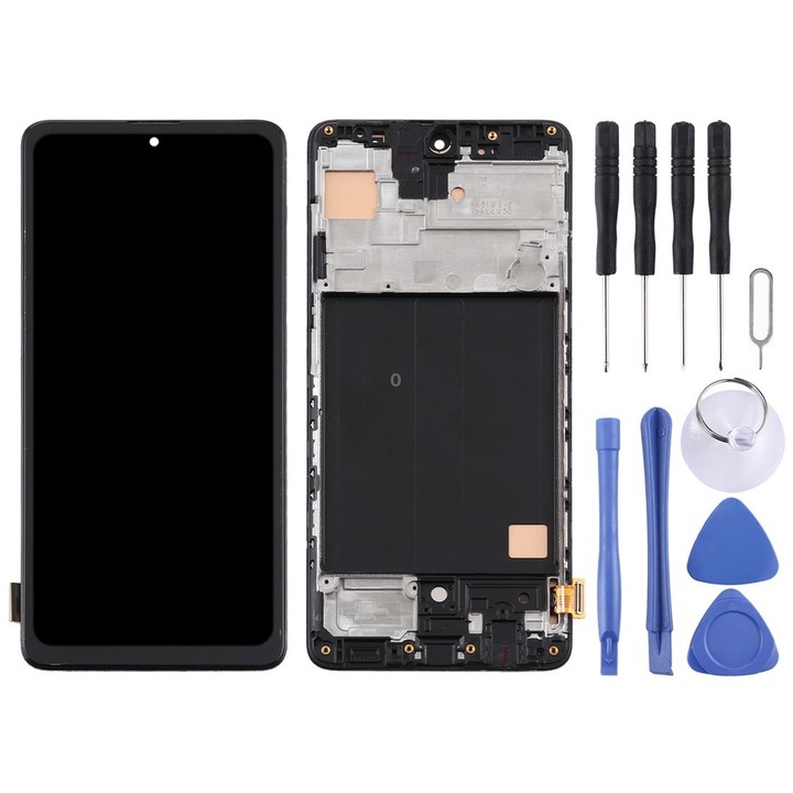 TFT Material LCD Screen and Digitizer Full Assembly With Frame, Not Supporting Fingerprint Identification for Samsung Galaxy A51