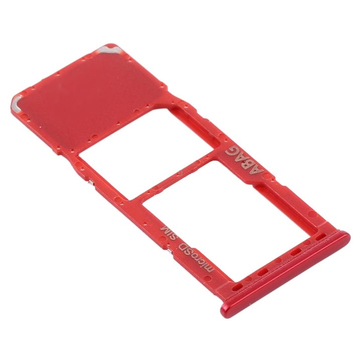 For Samsung Galaxy A21s SIM Card Tray + Micro SD Card Tray (Red)