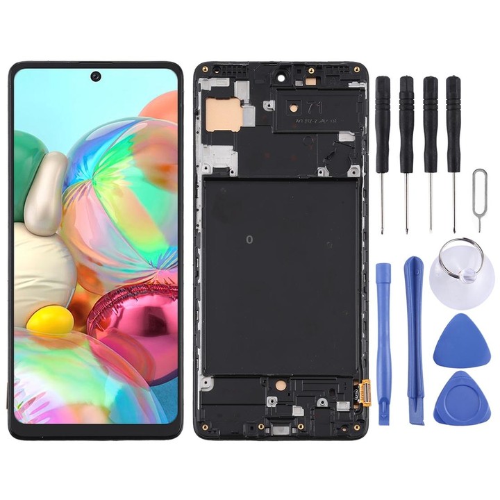 TFT Material LCD Screen and Digitizer Full Assembly With Frame (Not Supporting Fingerprint Identification) for Samsung Galaxy A7