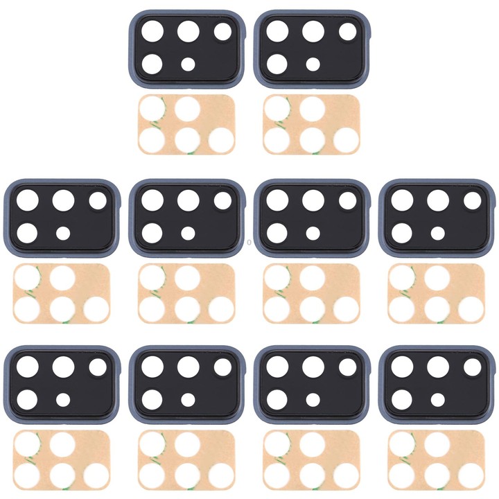 For Samsung Galaxy A71 10pcs Camera Lens Cover (Black)