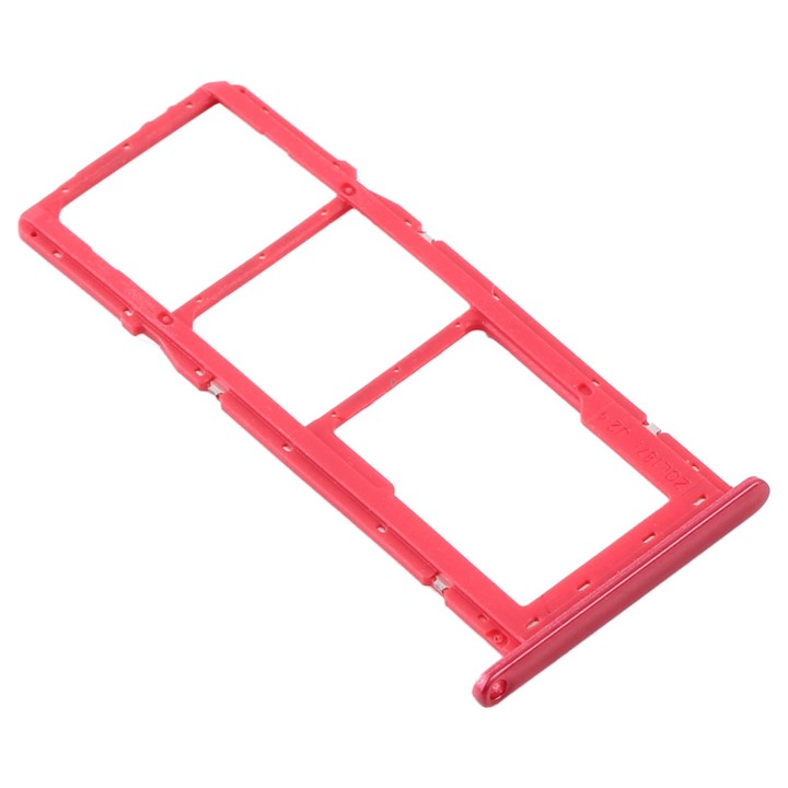 For Samsung Galaxy A11 SM-A115 SIM Card Tray + SIM Card Tray + Micro SD Card Tray (Red)