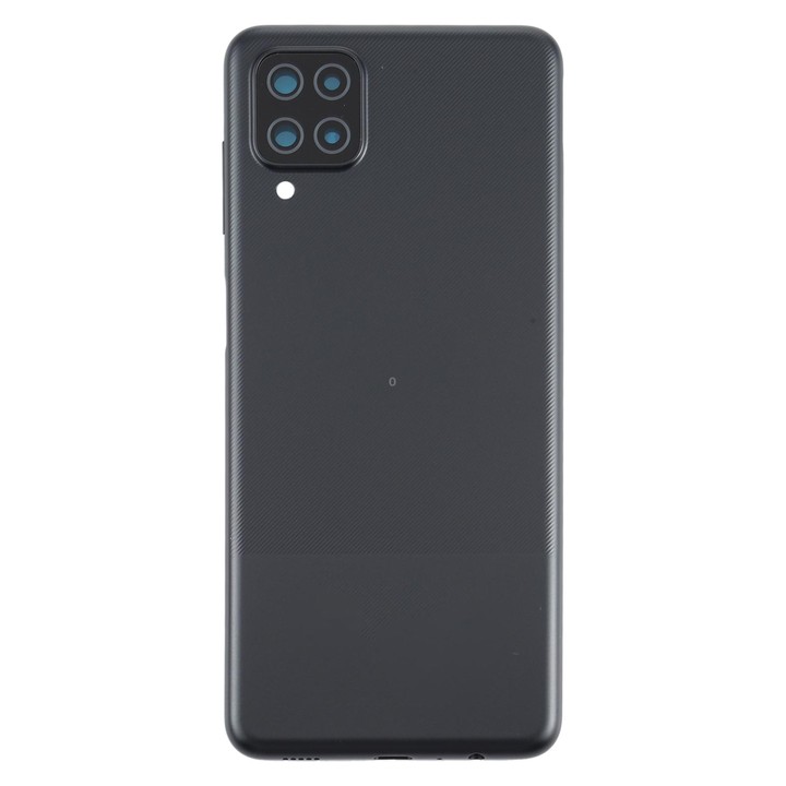 For Samsung Galaxy A12 Battery Back Cover (Black)
