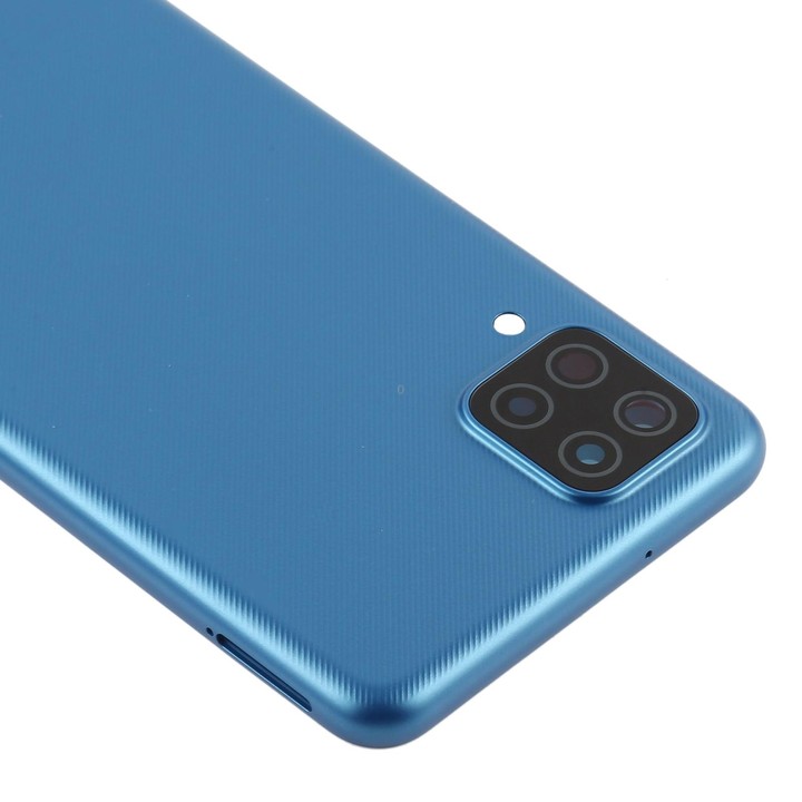 For Samsung Galaxy A12 Battery Back Cover (Blue)