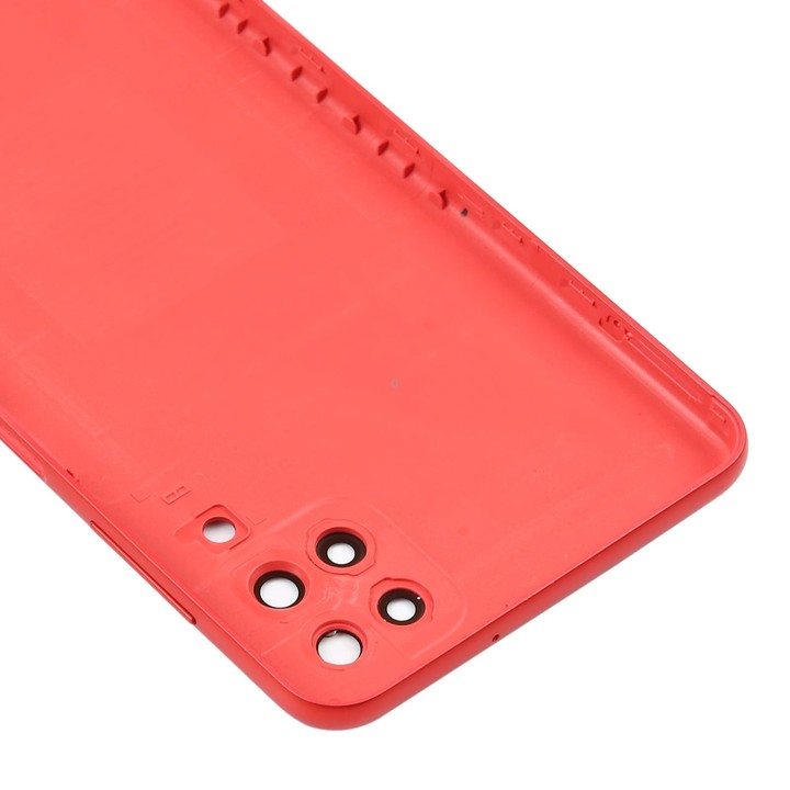 For Samsung Galaxy A12 Battery Back Cover (Red)