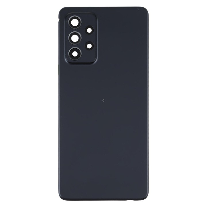 For Samsung Galaxy A52 5G / A52 4G Battery Back Cover with Camera Lens Frame (Black)