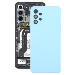 For Samsung Galaxy A32 5G Battery Back Cover with Camera Lens Frame(Blue)