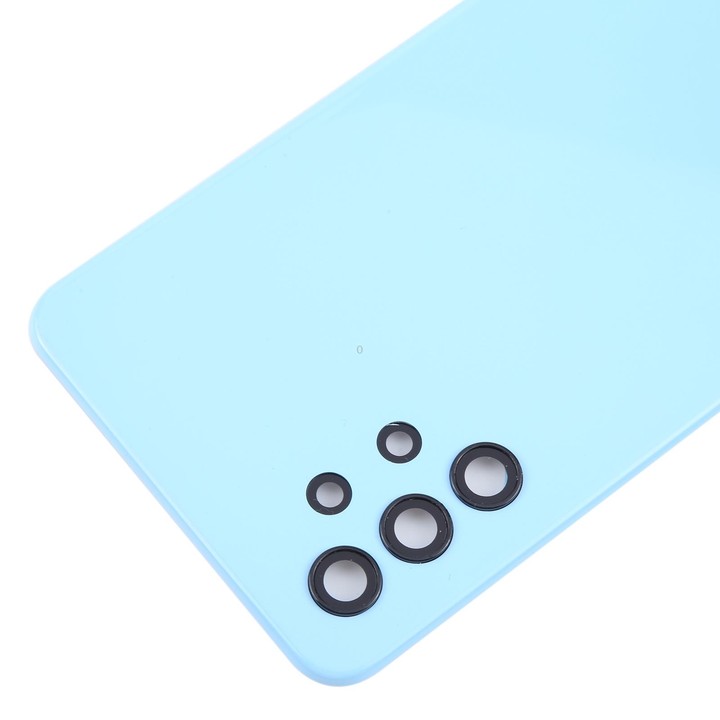 For Samsung Galaxy A32 5G Battery Back Cover with Camera Lens Frame(Blue)