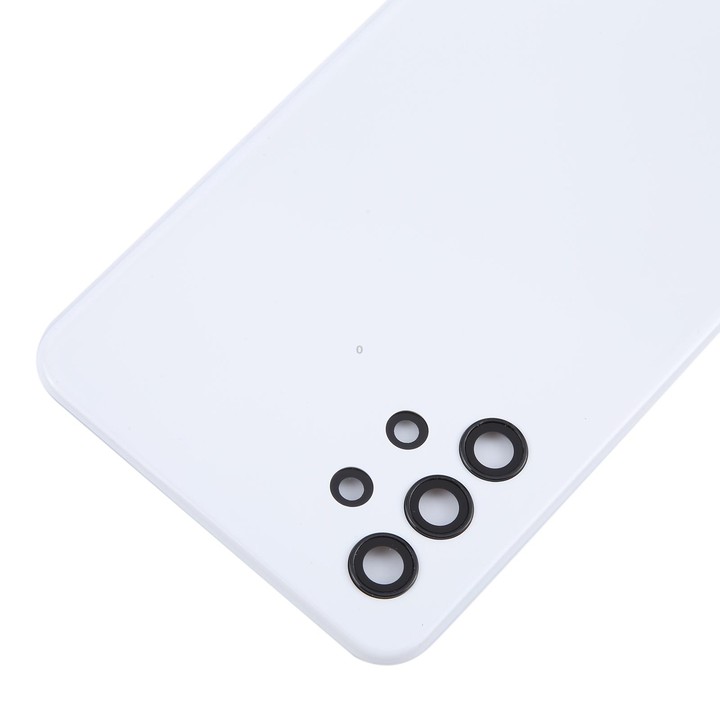 For Samsung Galaxy A32 5G Battery Back Cover with Camera Lens Frame(White)