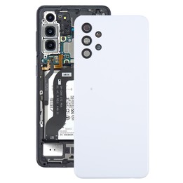 For Samsung Galaxy A32 5G Battery Back Cover with Camera Lens Frame(White)