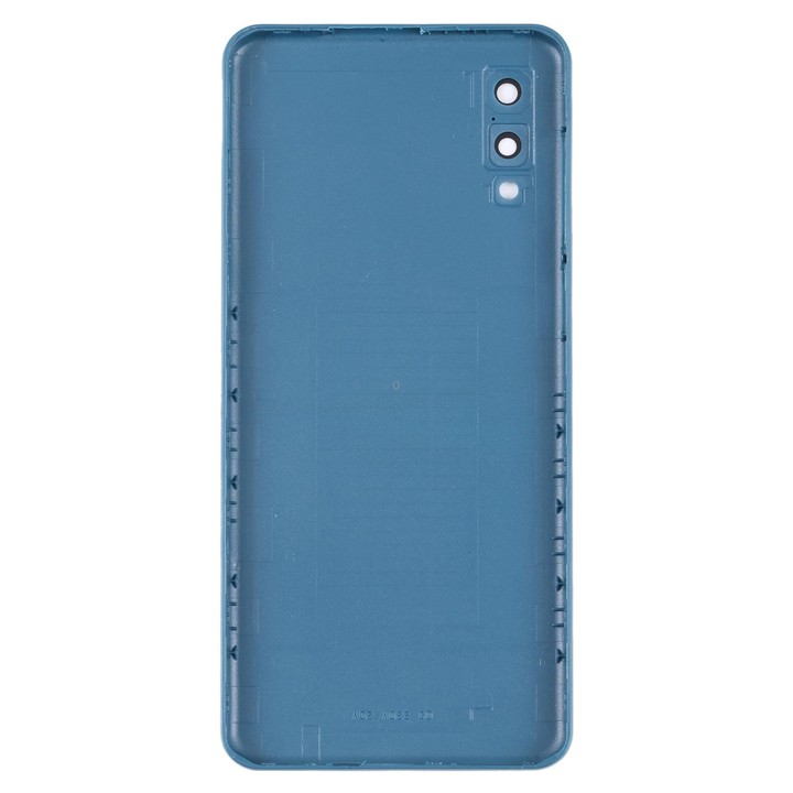 For Samsung Galaxy A02 Battery Back Cover with Camera Lens Frame (Blue)