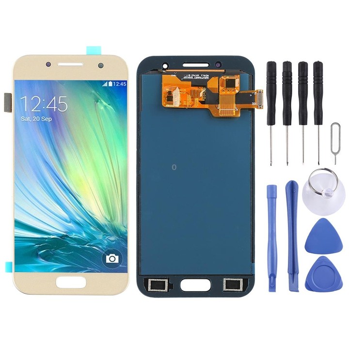 TFT LCD Screen for Galaxy A3 (2017), A320FL, A320F, A320F/DS, A320Y/DS, A320Y With Digitizer Full Assembly (Gold)