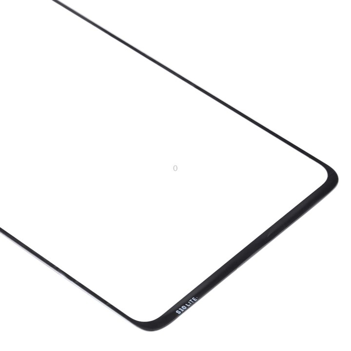 For Samsung Galaxy A71 10pcs Front Screen Outer Glass Lens (Black)