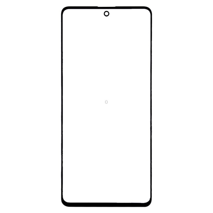 For Samsung Galaxy A71 10pcs Front Screen Outer Glass Lens (Black)