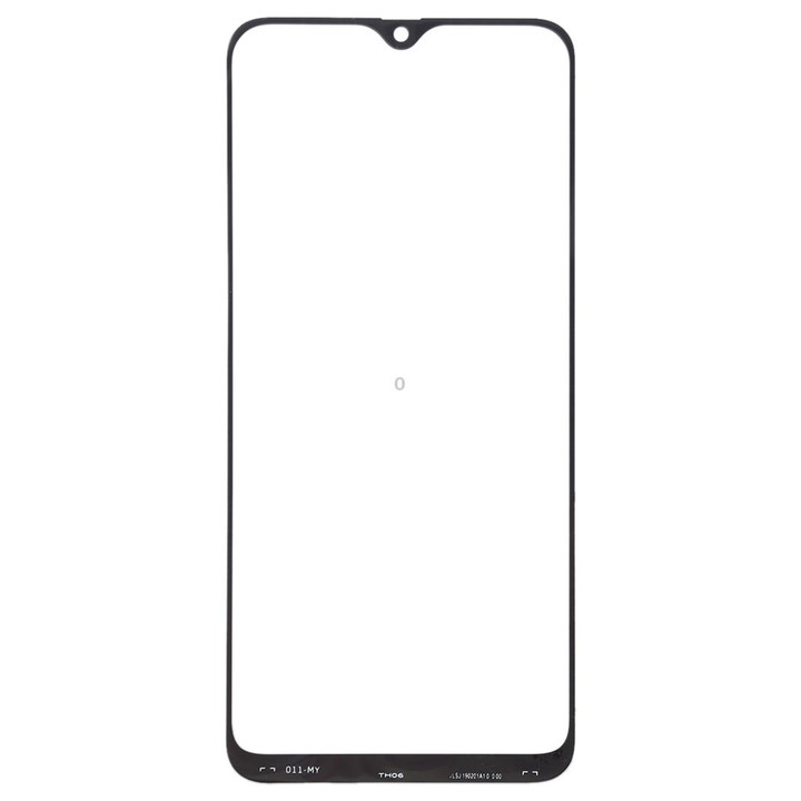 For Samsung Galaxy A40s 10pcs Front Screen Outer Glass Lens (Black)