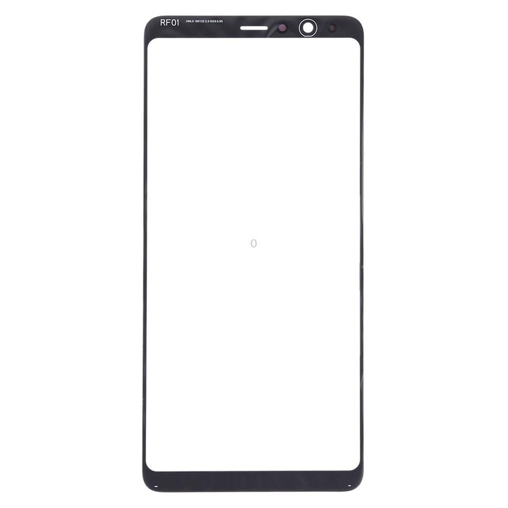 For Samsung Galaxy A8 Star / A9 Star 10pcs Front Screen Outer Glass Lens (Black)