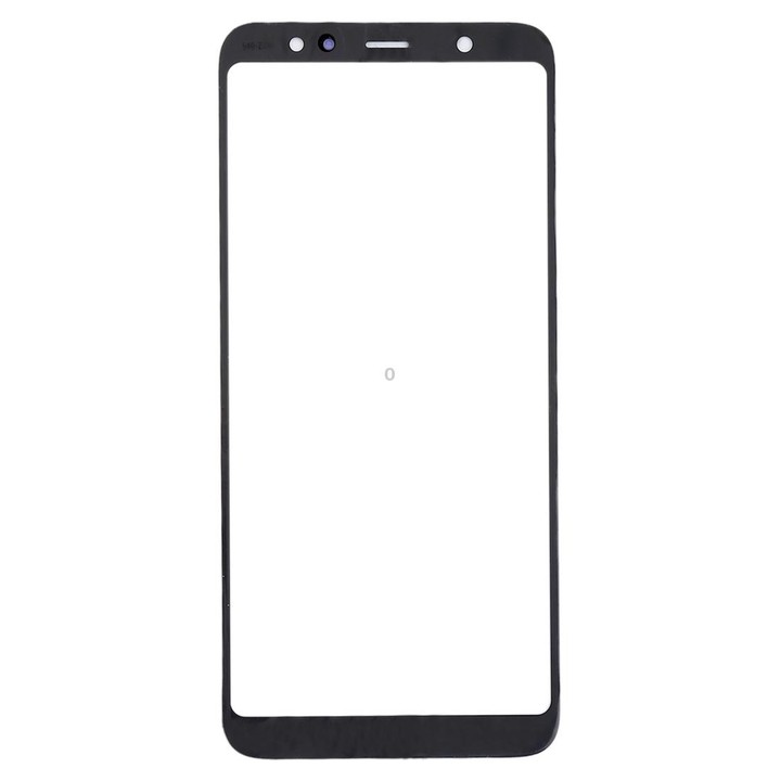 For Samsung Galaxy A6+ (2018) / A605 10pcs Front Screen Outer Glass Lens (Black)