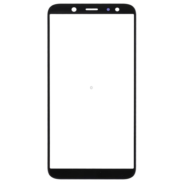 For Samsung Galaxy A6 (2018) 10pcs Front Screen Outer Glass Lens (Black)