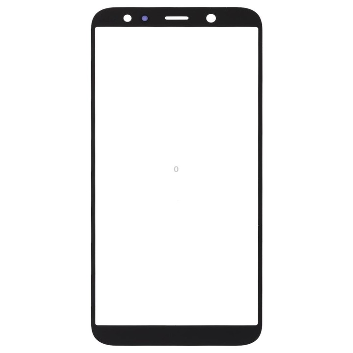For Samsung Galaxy A6 (2018) 10pcs Front Screen Outer Glass Lens (Black)