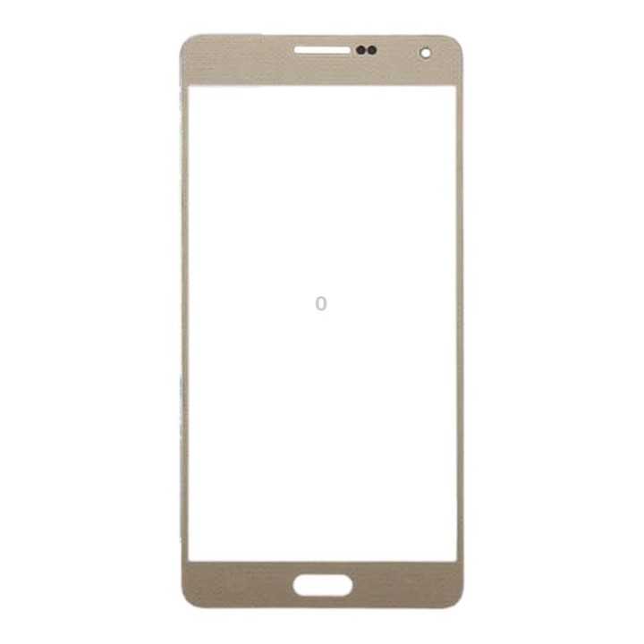 For Samsung Galaxy A7 (2015) 10pcs Front Screen Outer Glass Lens (Gold)