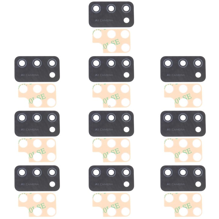 For Samsung Galaxy A02s SM-A025F 10pcs Back Camera Lens