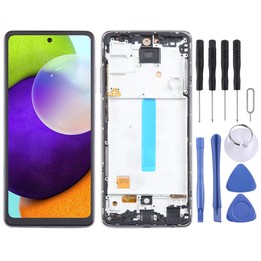 For Samsung Galaxy A52 4G SM-A525 incell Material LCD Screen and Digitizer Full Assembly with Frame, Not Supporting Fingerprint