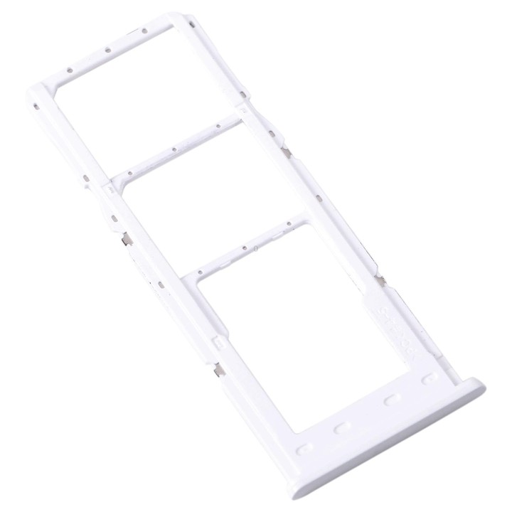 For Samsung Galaxy A23 SM-A235 Original SIM Card Tray + SIM Card Tray + Micro SD Card Tray (White)
