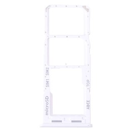 For Samsung Galaxy A23 SM-A235 Original SIM Card Tray + SIM Card Tray + Micro SD Card Tray (White)