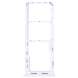For Samsung Galaxy A13 SM-A135 Original SIM Card Tray + SIM Card Tray + Micro SD Card Tray (White)