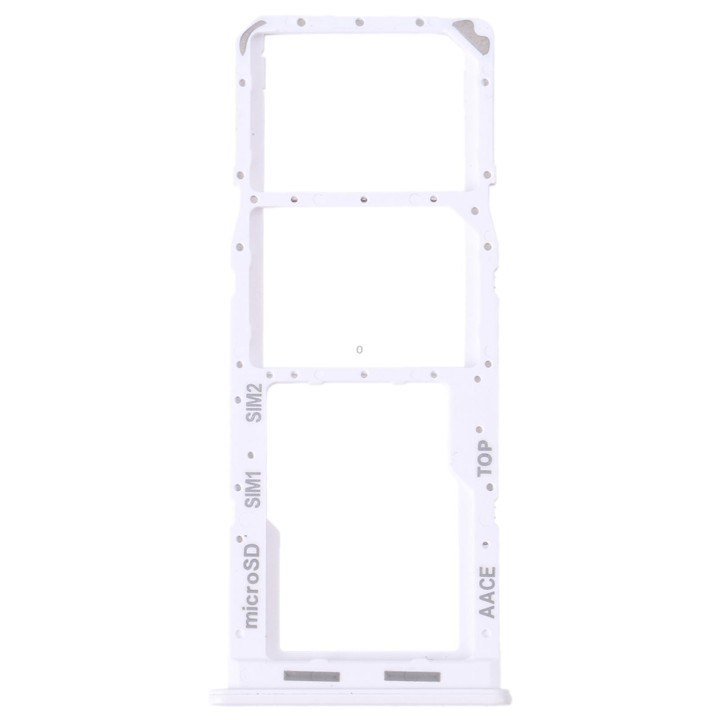 For Samsung Galaxy A13 SM-A135 Original SIM Card Tray + SIM Card Tray + Micro SD Card Tray (White)