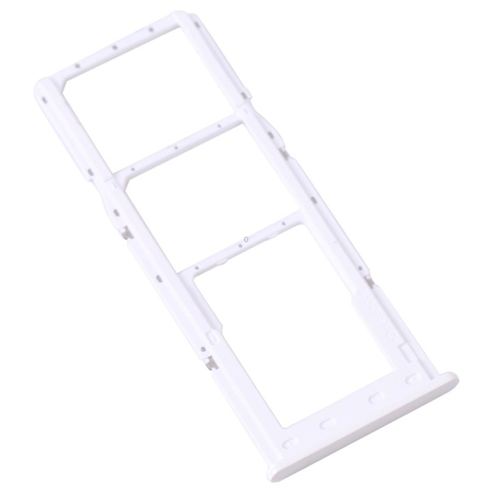 For Samsung Galaxy A13 SM-A135 Original SIM Card Tray + SIM Card Tray + Micro SD Card Tray (White)