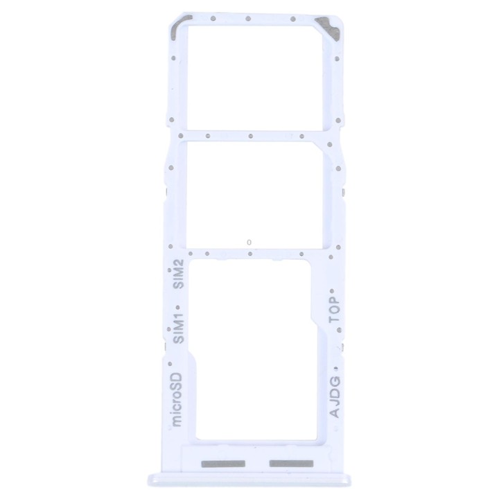 For Samsung Galaxy A04s SM-A047F Original SIM Card Tray + SIM Card Tray + Micro SD Card Tray (White)