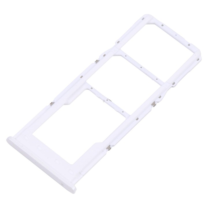 For Samsung Galaxy A23 5G SM-A236B Original SIM Card Tray + SIM Card Tray + Micro SD card tray (White)