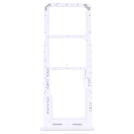 For Samsung Galaxy A23 5G SM-A236B Original SIM Card Tray + SIM Card Tray + Micro SD card tray (White)