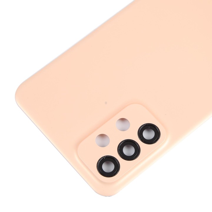 For Samsung Galaxy A23 5G SM-A236A Battery Back Cover with Camera Lens Frame(Pink)