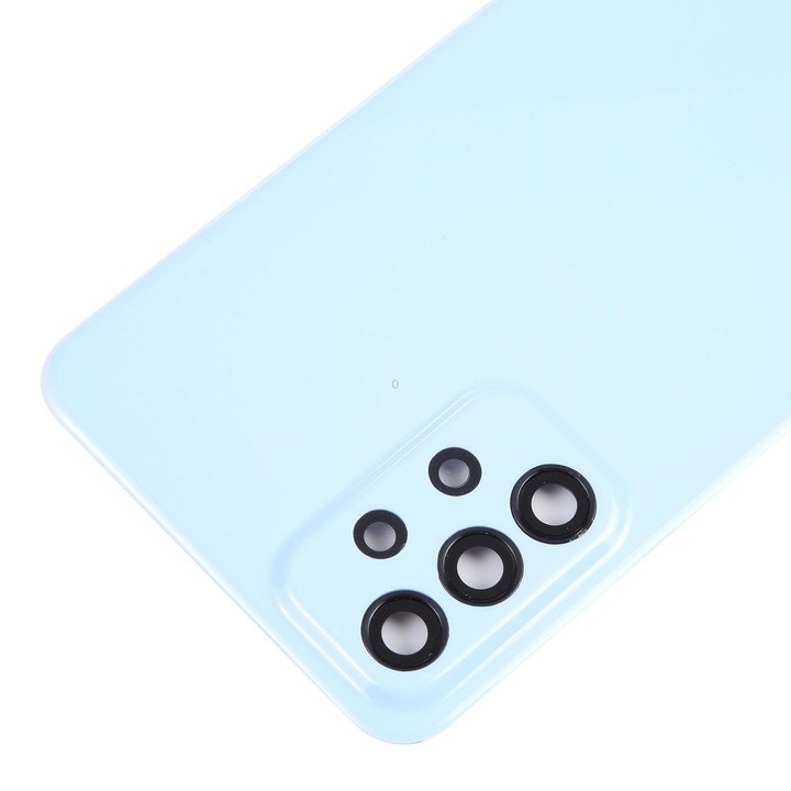 For Samsung Galaxy A23 5G SM-A236A Battery Back Cover with Camera Lens Frame(Blue)